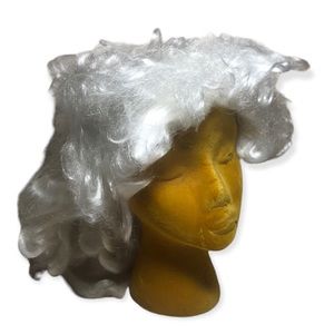 White Wig Mr Mrs Santa Clause Christmas Costume Wig